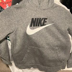 Kids Gray Nike hoodie